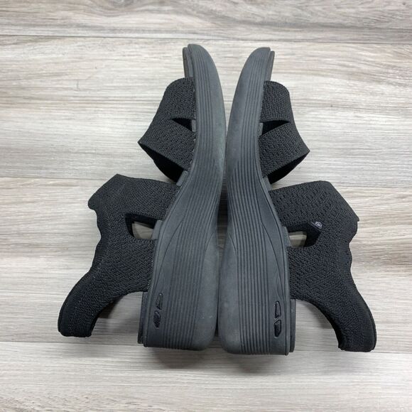 Skechers Pier Lite Hands Free Slip Ins Black Sling Back Straps Womens Size 7 - Picture 3 of 9